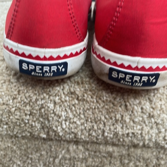 Sperry SeaCoast Logo Red Boat shoe. - Picture 11 of 12